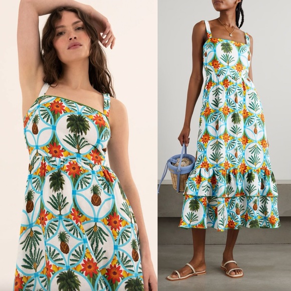 Borgo De Nor Dani Linen Midi Dress - Picture 1 of 9